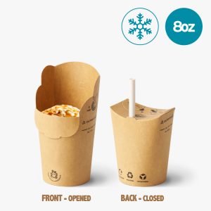 25x 8oz Cup and Straw Bundle